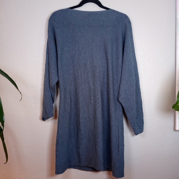 Soft Surroundings Wool Viscose Cowl Neck Flowy Dolman Sleeve Knit Casual Dress - Picture 3 of 6
